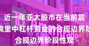 近一年亚太股市在当前震荡市环境里中杠杆资金的合规边界阶段性观